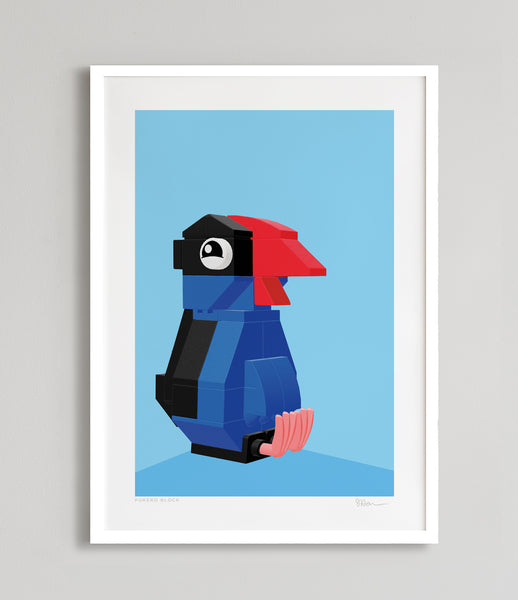 Modern Nursery Art Prints - Pukeko Art Print - Albany Road